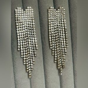 Heart Shaped Crystal Earrings